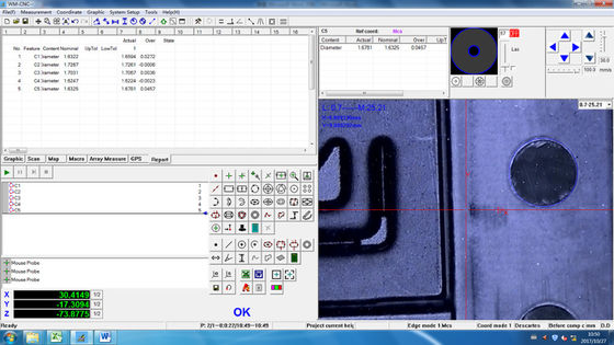 ইলেকট্রনিক্স ছাঁচের জন্য ম্যানুয়াল CNC 2D স্থানাঙ্ক পরিমাপ মেশিন